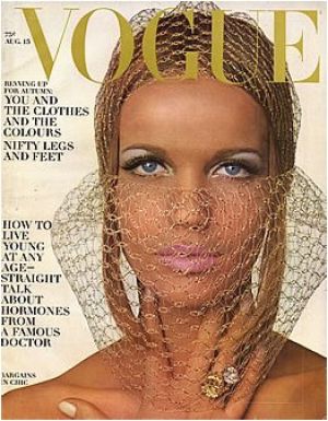 Vintage Vogue magazine covers - wah4mi0ae4yauslife.com - Vintage Vogue August 1965 - Veruschka.jpg